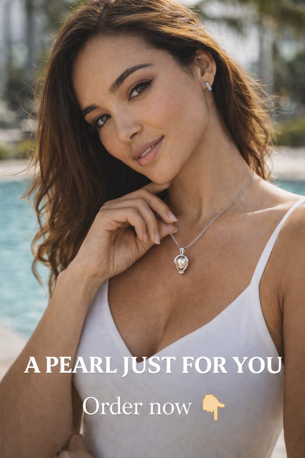 Freshwater Shell Canned Oyster Ocean Love Real Pearl Necklace Set