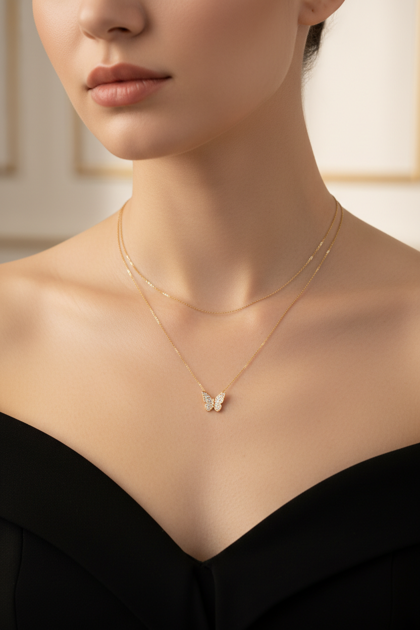Front portrait with small pendant